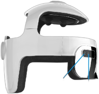 H1 head massager control layout with labelled buttons