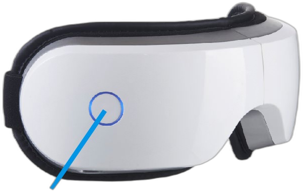 KS-3706 eye massager control layout with labelled buttons